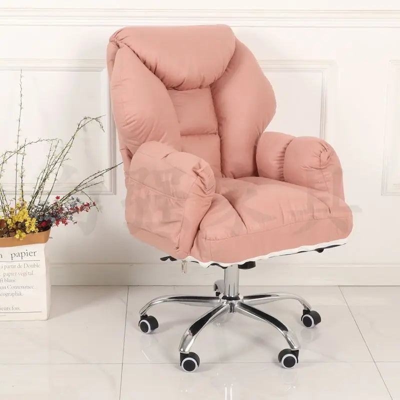 Minimalist Durable E-sports leisure chair thickened soft bag backrest lifting swivel chair lazy sofa computer chair