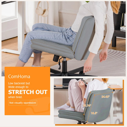 Office Chair with Large Seat, Back Support & Adjustable Height