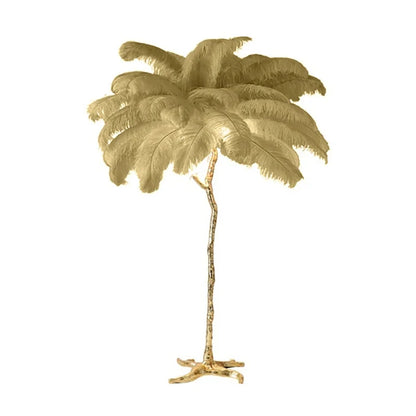 Living Room Sofa Side Floor Lamp  Feather Standing