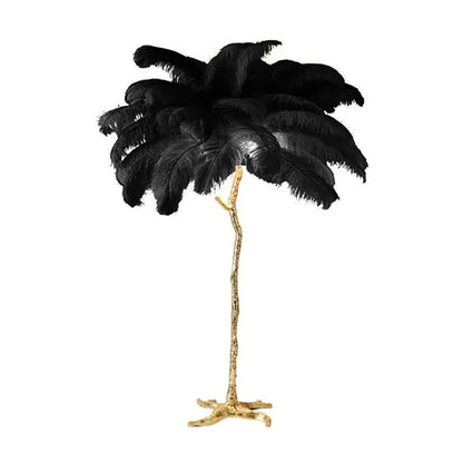 Living Room Sofa Side Floor Lamp  Feather Standing
