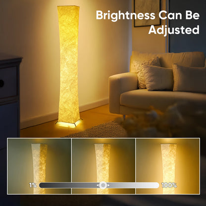Soft Light Floor Lamp, 52"  Fabric Shade Standing Lamp