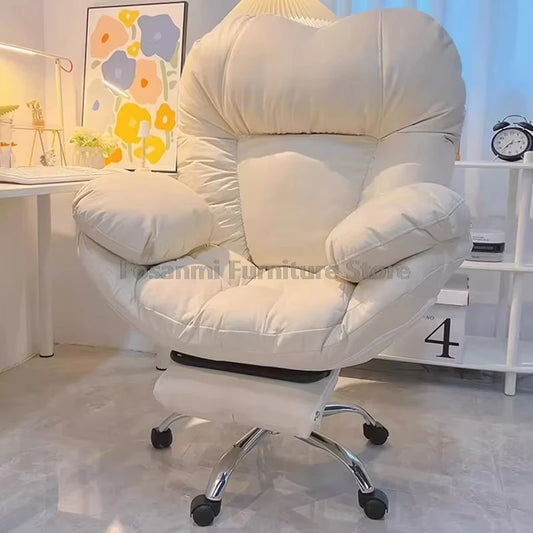 Large Soft Office Chair Home Gaming Computer Sofa Chair with Double Thick Armrest Gamer Comfortable Desk Rolling Swivel Chairs