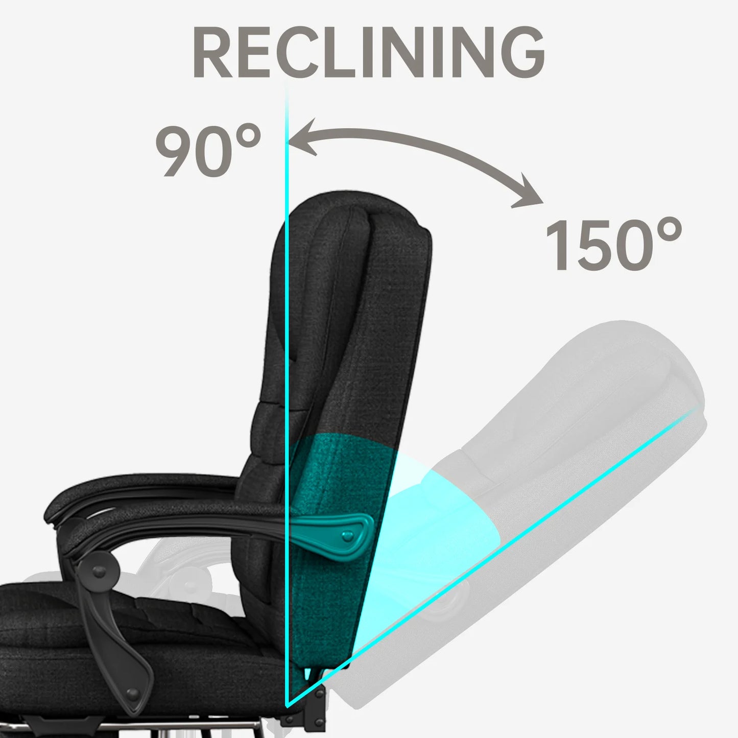 Ergonomic Executive Office Chair - High Back Chair with Headrest