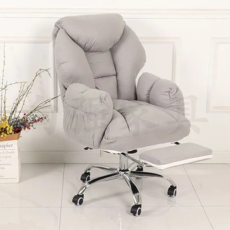 Minimalist Durable E-sports leisure chair thickened soft bag backrest lifting swivel chair lazy sofa computer chair
