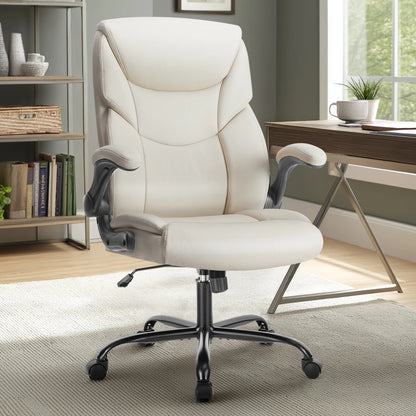 Ergonomic Office Chair Heavy Duty Task Desk Chair Leather