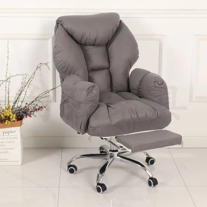 Minimalist Durable E-sports leisure chair thickened soft bag backrest lifting swivel chair lazy sofa computer chair