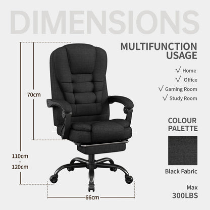 Ergonomic Executive Office Chair - High Back Chair with Headrest