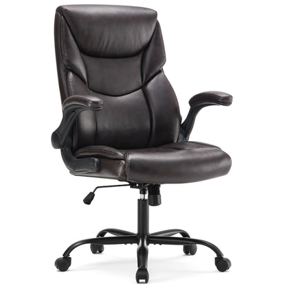 Ergonomic Office Chair Heavy Duty Task Desk Chair Leather