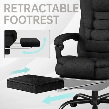 Ergonomic Executive Office Chair - High Back Chair with Headrest