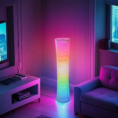 Paper lamp, RGB color-changing LED smart lamp