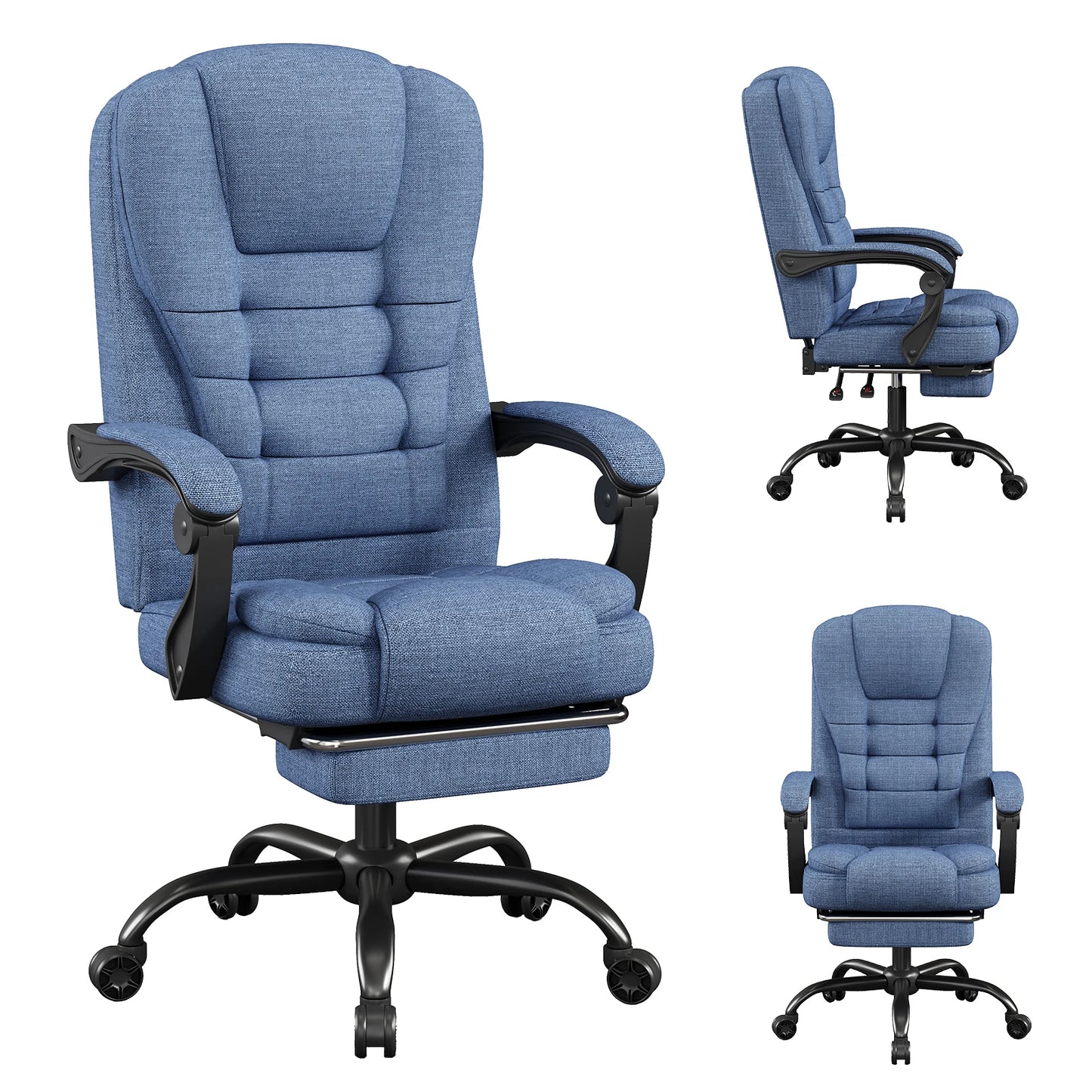 Ergonomic Executive Office Chair - High Back Chair with Headrest