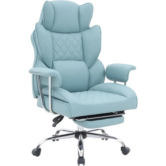 Executive Office Chair with Footrest, Ergonomic High Back Desk Chair