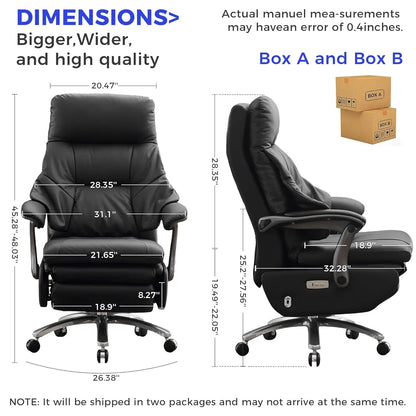 Reclinable Executive Electric Chair Comfortable  with Footrest,