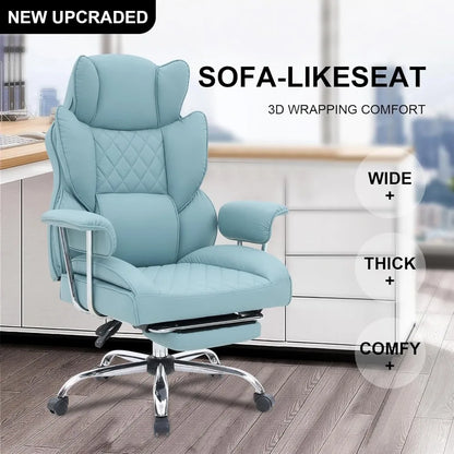Executive Office Chair with Footrest, Ergonomic High Back Desk Chair