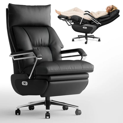 Dual Motor Electric Office Chair With Footrest