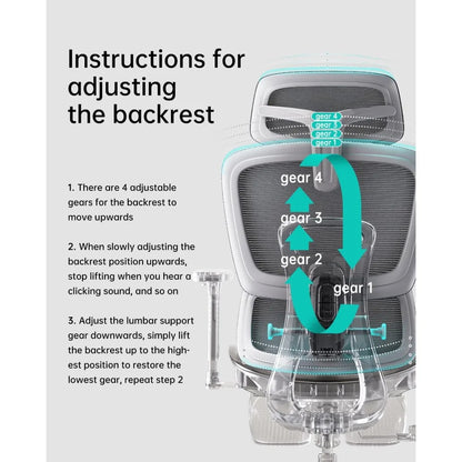 Hbada Ergonomic Office Chair with 3D Adjustable Armrests,