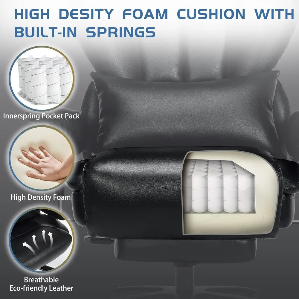 Heavy Duty Executive 700lbs  Office Chair-Wide Seat,Ergono