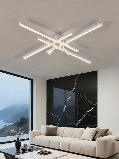 Modern Minimalist Living Room Ceiling Lights Bedroom Long Line lamps LED Chandelier Hall Bedroom Indoor Lighting Decoration