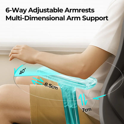 Pro Ergonomic Office Desk Chair with 3D Adjustable Headrest and, Customized