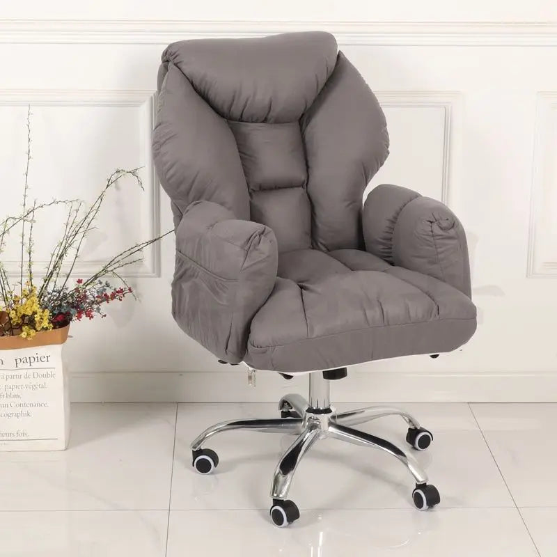 Minimalist Durable E-sports leisure chair thickened soft bag backrest lifting swivel chair lazy sofa computer chair