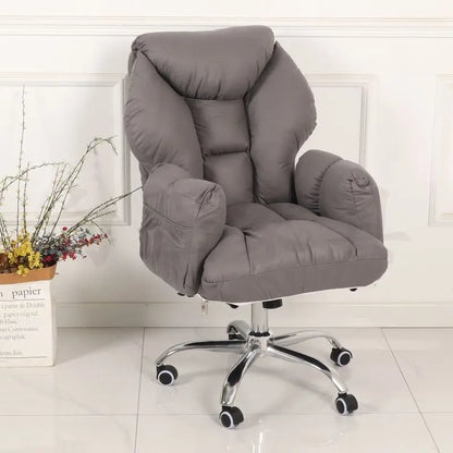 Minimalist Durable E-sports leisure chair thickened soft bag backrest lifting swivel chair lazy sofa computer chair